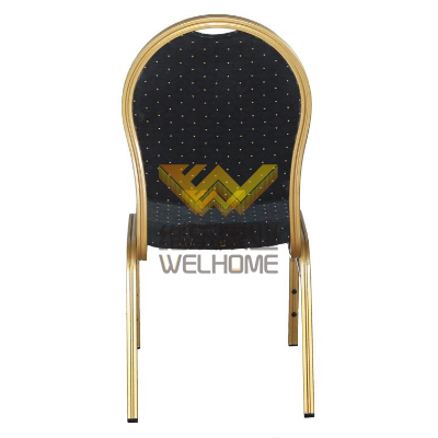 High quality Metal banquet chair with fabric seat for rental